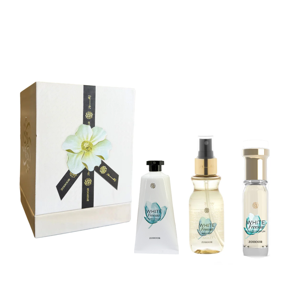 White Freesia Body Care Gift Set