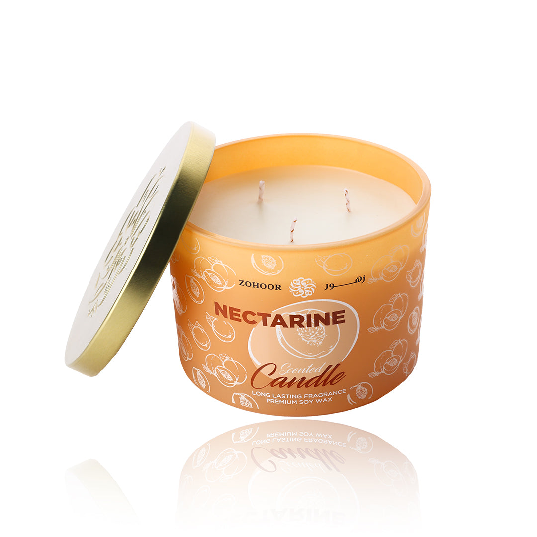 Nectarine Scented Candle - 3 Wicks