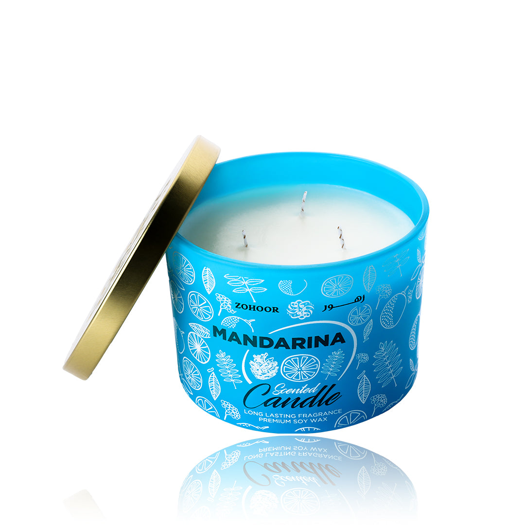 Mandarin Scented Candle - 3 Wicks