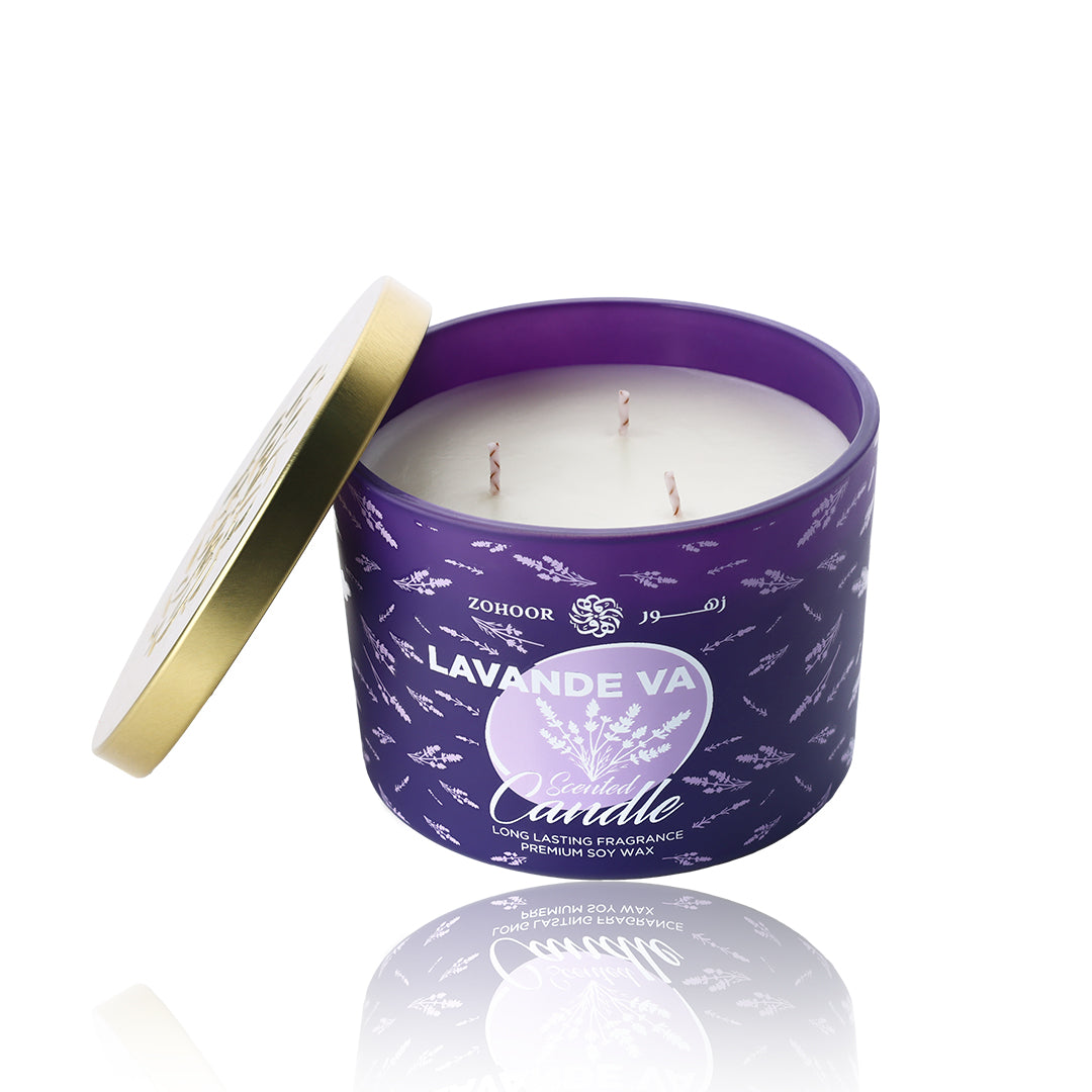 Lavender Scented Candle - 3 Wicks